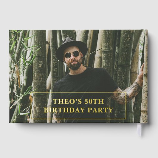 Photo Bold Retro Black Anniversaire (Verso)