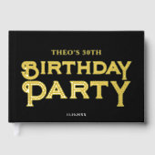 Photo Bold Retro Black Anniversaire (Recto)