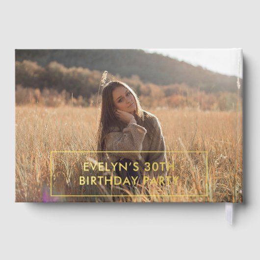 Photo Bold Retro Black Anniversaire (Verso)