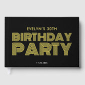 Photo Bold Retro Black Anniversaire (Recto)