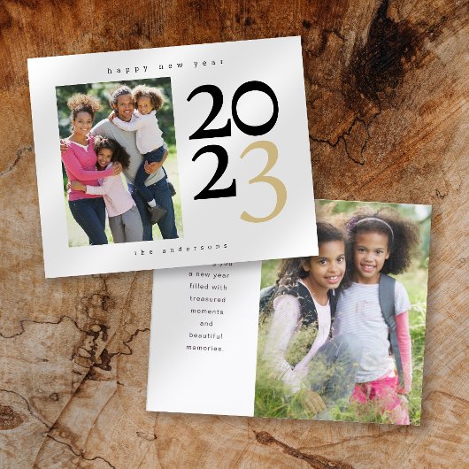 Photo Bonne année Carte de vacances