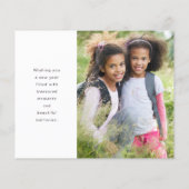 Photo Bonne année Carte de vacances (Dos)