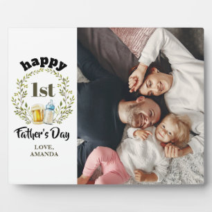 Photo Bonne première Fête des pères personnalisée Plaque
