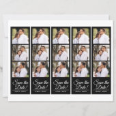 Photo Booth 2x7" Save the Date Wedding Strip (Voorkant)