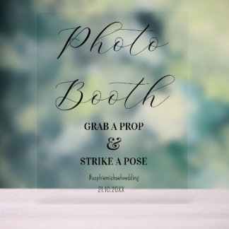 Photo Booth Black White Mariage