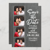 Photo Booth Bladwijzer thema Fun Save the Date (Voorkant / Achterkant)