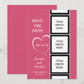 Photo Booth Enregistrer la carte Date Invitation (Devant / Derrière)