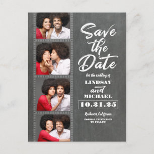 Photo Booth Foto's Fun Save the Date Aankondigingskaart