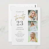 Photo Booth Graduation Party Invitation Carte post (Devant / Derrière)