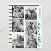 Photo Booth Holiday Kaart - Heldergroen (Voorkant / Achterkant)