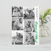 Photo Booth Holiday Kaart - Heldergroen (Staand voorkant)