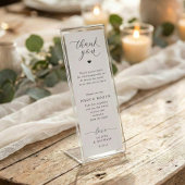 Photo Booth Insert Cards Black and White Wedding