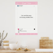 Photo Booth Prop Frame Poster Social Media Design (Cuisine)