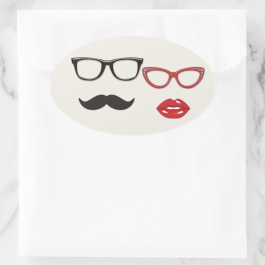 Photo Booth Props Stickers Moustache (Sac)