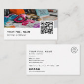Photo Booth QR Code Logo Social Media Visitekaartje (Voorkant / Achterkant)