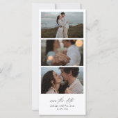 Photo Booth Save the Date, Photo Strip Invitation (Devant)
