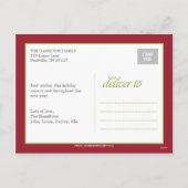 Photo Booth Style Holiday Carte photo Carte postal (Dos)