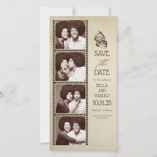 Photo Booth Theme Save the Date (Voorkant)