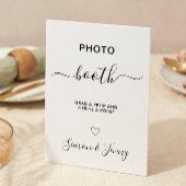 Photo Booth Wedding Sign Sjabloon Kaart