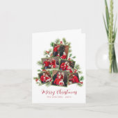 Photo botanique Collage de Noël Carte de vacances (Devant)