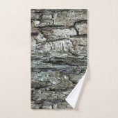 Photo botanique d'écorce de pin de nature (Serviette à main)