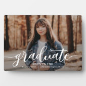 Photo Bouche exquise ÉDITABLE Plaque de graduation COULE (Devant)