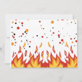 Photo Boy Birthday Firefighter Invitation Fireman (Dos)