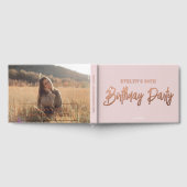 Photo Brush Script Élégant rose Anniversaire (Complet)