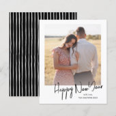 Photo Budget Simple Bonne année Carte de vacances (Devant / Derrière)