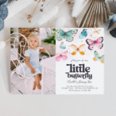 Photo Butterfly Invitation d'anniversaire