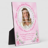 Photo Cadeau d'anniversaire pour belle-fille, Plaque pho (Côté)
