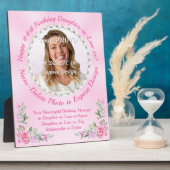 Photo Cadeau d'anniversaire pour belle-fille, Plaque pho (Côté)