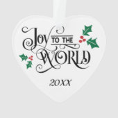 Photo Cadeau de Noël Ornement de l'année ou du tex (dos)