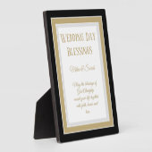 Photo Cadeau mariage ! Plaque mariage de bénédictions pe (Côté)