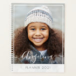 photo cadre blanc plan annuel<br><div class="desc">Un joli design personnalisé avec un cadre blanc. Vous pouvez modifier l'image, les couleurs et le texte de ce carnet de planification.</div>