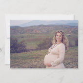 Photo Calligraphie Invitation Baby shower fille (Dos)