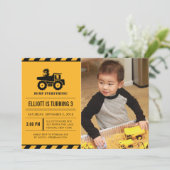 Photo Camion Camion Invitations de fête d'annivers (Debout devant)