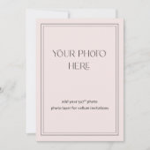 Photo Card For Vellum or Acrylic Invitations (Devant)