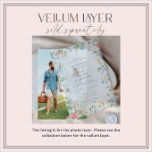 Photo Card For Vellum or Acrylic Invitations