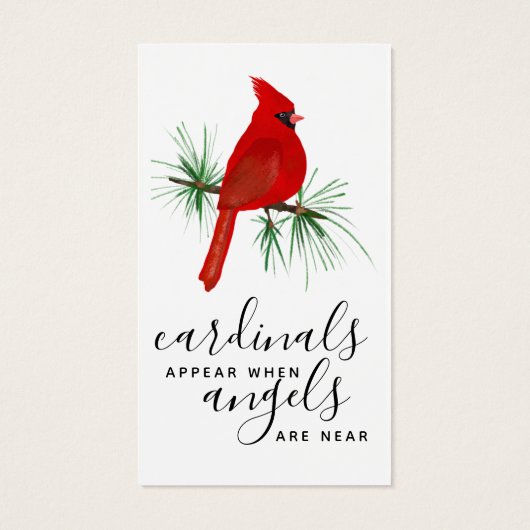Photo Cardinal Memorial Card (Dos)