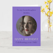 Photo Carte Anniversaire Petite-fille, 16 ans ou A (Fleur jaune)