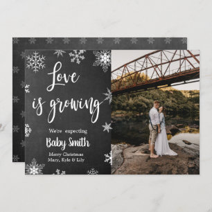 Photo Carte de Faire-part de grossesse de Noël