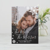 Photo Carte de Faire-part de grossesse de Noël (Debout devant)