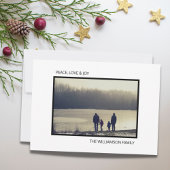 Photo Carte de Noël Moderne Minimaliste