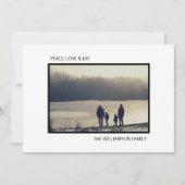 Photo Carte de Noël Moderne Minimaliste (Devant)