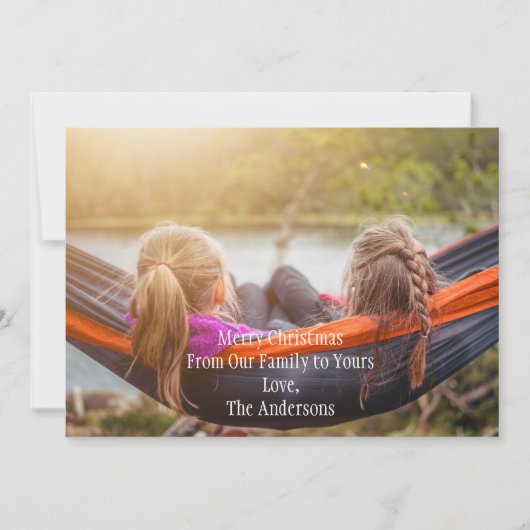 Photo Carte de Noël personnalisée (Devant)