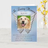 Photo Carte de poésie Memorial Rainbow Bridge (Fleur jaune)