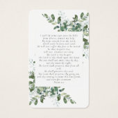 Photo Carte de prière commémorative funéraire Euca (Dos)