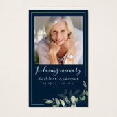 Photo Carte de prière commémorative funéraire Euca (Devant)