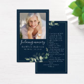 Photo Carte de prière commémorative funéraire Euca (Bureau)